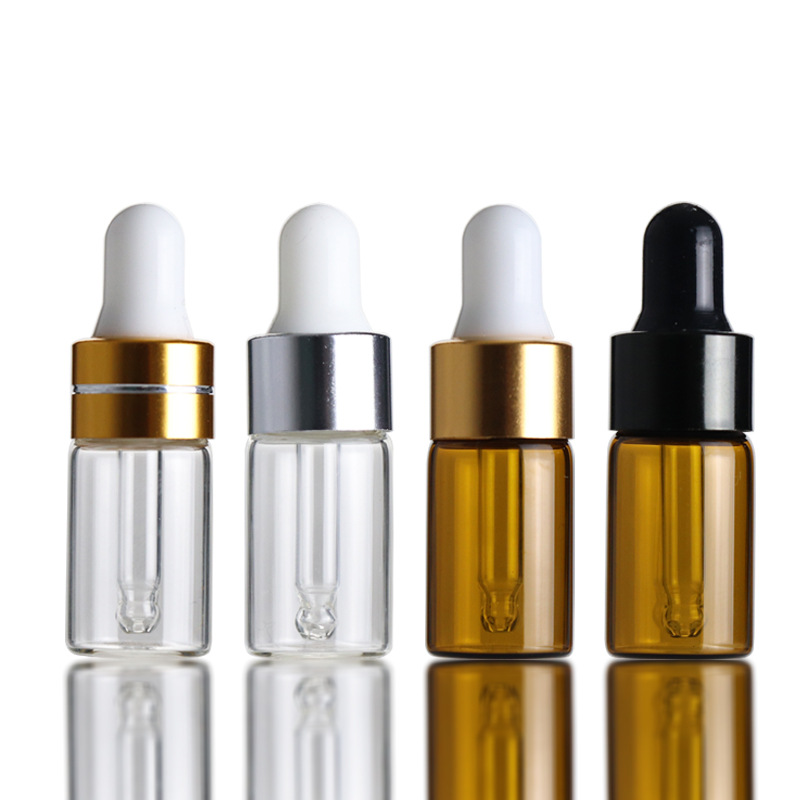 Juice Bottle Dropper - Frasco de amostra de vidro vazio,